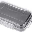 Plastic Waterproof Shockproof Box, Outdoor Survival Case, Floating Hard Shell Wet Dry Box, Marine Fishfinder Case - 4 Colors (Transparent)
