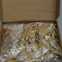 Panelee 12 Pcs Gold Velvet Christmas Bows 6 x 6 in Wreath Bow Christmas Tree Decorations Ornaments for Hanukkah Xmas Tree Topper Wreath Garland Party Gift Wrapping DIY Decor