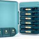 Weekly Pill Organizer 3X a Day, 7 Day Pill Box 3 Times, Portable for Travel Pill Case for Pills/Vitamin/Fish Oil/Medication/Supplements (3x7 Blue)