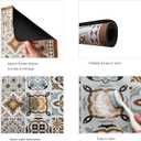 Mandala Boho Dish Drying Mats For Kitchen Counter Dryer Coffee Maker Bar Mat Table Countertop Pot Rubber Spill Pad (B Style, 23.615.7)