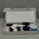 Leebein Electric Spin Scrubber, Cordless Cleaning Brush with 8 Replaceable Brush Heads, Tub and Floor Tile 360 Power Scrubber Dual Speed with Adjustable & Detachable Handle for Bathroom Kitchen Car (White)