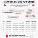 18 Inch Undermount Drawer Slides for Bottom-Mount Pull-Out Shelves