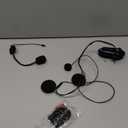 FEYA Motorcycle Helmet Speakers High Battery Life Helmet Headphone IPX6 Automatic Answer/Call Music Control/Intelligent Noise/Wake up Siri, 2 Different Types of Mic - Compatible with All Helmets - Y20