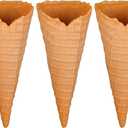 Simulated Ice Cream Crisp Cone Artificial Lifelike Ice Cream Cone Fake Food Model for Home Kitchen Cabinet Desk Shops Party Decor Sample Display Photography Props (Yellow)