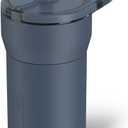 BrMate Leap 12oz 100% Leakproof Kids Tumbler with Handle and Silicone Soft Straw | Drop Resistant Silicone Sleeve | For Kids 4+ | Insulated Stainless Steel | Cup Holder Friendly | (Nightfall Blue)