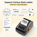SUPVAN T50M Pro Bluetooth Label Maker Machine with Tape, Wide Waterproof Label, Versatile App with 30+ Fonts and 660+ Icons, Inkless Labeler for Home, Kitchen, School, Office Organization, Black