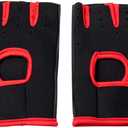 Mind Reader Workout Glove Set, Open Finger, Wrist Support for Men and Women, Textured Non-Slip Grip for Sports, Lifting Weights, Gym Fitness, XL, Pink (Black)