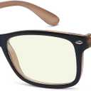 Eyekepper Computer Reading Glasses,UV Protection,Anti Glare,Anti-Reflective Computer Readers (Black Brown,+2.0) (Black Brown-block Blue Light Lens)