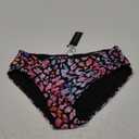 Tempt Me Women Bikini Bottoms Mid Waist Bathing Suit Swimsuit Ruched Swim Bottom (Large, Colorful Leopard)