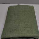 MIULEE Faux Linen Curtains 84 Inch Length 2 Panels Natural Olive Green Semi Sheer Curtain with Back Tab Rod Pocket, Light Filtering Window Privacy Burlap Drapes for Living Room Bedroom 42W x 84L