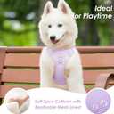 No Pull Dog Harness, Puppy Vest with Front Clip for Small Medium Large Sized Dog(Light Purple,XL)