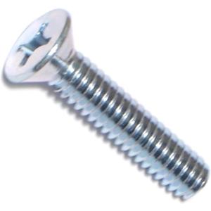 Hard-to-Find Fastener 014973289157 Phillips Flat Machine Screws, 1/4-20 x 1-1/4, Piece-100, zinc