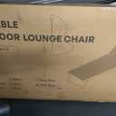 Aluminum Chaise Lounge Chair Outdoor, Foldable& No Assembly Patio Pool Lounge Chairs 5-Position Recliner for Outside, Fully Grounded Legs Sun Lounger for Poolside, Dark Grey
