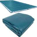 Pool Mate 16 x 24 ft Deluxe Guardian Winter Pool Cover for Inground Pools | Blue Pool Cover, 5 ft Overlap (21 x 29ft Cover Size), Solid 10 x 10 Scrim, 2.91 oz/yd2, Style: 581624RA