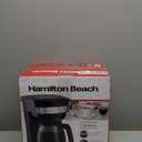 Hamilton Beach 12 Cup Programmable Drip Coffee Maker, Brew Options, Glass Carafe (46299), Black with Stainless Accents