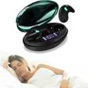 Sleep Earbuds Ultra-Thin Wireless Bluetooth 5.3 Earbuds for Side Sleepers, Noise Blocking Sleep Headphones T16 0729 (Deep Green)