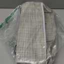 2pcs 3-pockets Large Wall Hanging Organizer Bag, Linen Fabric Door Hanging Storage Baskets with Pockets, Waterproof Bin for Kitchen, Bedroom, Office, RV Camper (Stripe_2pcs)