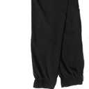 Boys Girls Joggers Cargo Pants with Zipper Pockets Elastic Waist School Casual Trousers (Black)