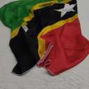Women's Fashion Silk Scarf Square Satin Headscarf Neck Scarf Head Hair Wraps (Saint Kitts and Nevis Flag)