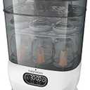 Baby Brezza Bottle Sterilizer and Dryer Advanced – Electric Steam Sterilization Machine Universal Sterilizing for All Bottles: Plastic + Glass Pacifiers Breast Pump Parts - HEPA Filtration