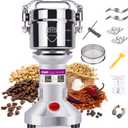 550g Grain Mill, 304 Stainless Steel Spice Grinder, 2000W High-speed Commercial Flour Mill, Superfine Flour Mill Grinder for Home, Grain Mill for Flour