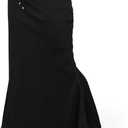 Lycra Cotton Blended Saree Shapewear for Women, Fishcut Fit Shapewear Petticoat for Women Saree (Large, Black)