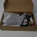 LIWEIKE 2 Handle Shower Faucet Set, Matte Black Two Handles Shower Faucet with 8 Inch Rain Shower Head Shower Faucet Set 2 Knobs, Wall Mounted