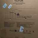 VEVOR 29.5-53" Extra Wide Safety Gate for Stairs, Auto Close Dog Gate for The House, Easy Install Pressure Mounted Pet Gates for Doorways, Easy Walk Thru Wide Safety Gate for Dog, White