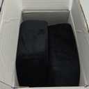 Everlasting Comfort Car Seat Cushion for Driving - Wedge Car Cushion for Office, Travel, Gaming Chair Memory Foam Driver Booster for Short People, Non-Slip, Washable Cover, Back & Sciatica Relief (Black)