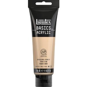 Liquitex BASICS Acrylic Paint, 118ml (4-oz) Tube, Unbleached Titanium