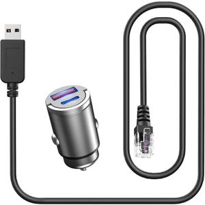 Radar Detector Cable, USB to RJ11 Plug Radar Detectors Charging Kit,for Escort Passport 7500 9500i Max360 Unide R4 DFR8 Beltronics Cob'r'a DualPro 360 Radenso XP etc Radar Detector(RJ11-3.3FT)