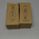 LED Stained Glass Light Bulb LED Bulbs,4W E26 Base ST19 LED Colored Light Bulb Stained Glass Bulb,for Decoration,Party,Home Lighting,Garden,Balcony,2 Pack