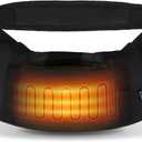 Heated Hand Warmers Pouch Electric Heated Hand Muff with 3-Level Heat Setting, Adjustable Strap, 2 Pocket, and USB Plug Hand Warmer Pouch for Hunting, Football, Golf, Fishing, Camping, Black (No Power Bank)