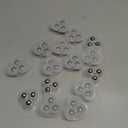 Honoson 24 Pcs Self Adhesive Caster Wheels Appliance Rollers Appliance Sliders for Kitchen 360 Swivel Universal Wheel Mini Small Kitchen (Clear with 3 Steel Ball Style)