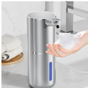 Automatic Soap Dispenser, Touchless Automatic Foam Soap Dispenser 380ML, USB Charging 4 Adjustable Levels Wall Mount for Kitchen & Bathroom, Silvery