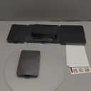 6Pcs Buffet Risers, Food Risers for Table, Foldable Cake Display Stands, Tall Cardboard Cupcakes Stand for Show Catering Desserts Jewelry Wedding Birthday Party Decoration (Black)