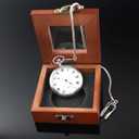 Tiong Luxury Pocket Watch Box Wooden Box Single Gift Box Display Storage Case