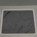 Large Stone Drying Mat for Kitchen Counter, 24"x16" Collapsible Quick Dry Dish Drying Mat, Water-Absorbent Marble Diatomaceous Earth Mats for Bottles Cups Dishes, Match Any Countertop (Gray)