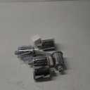 Ourokhome Rotary Cheese Grater Hand Crank, Kitchen Shredder Speed Mandolin Slicer Ice Shaver with Handle and Drum Blades for Cheese, Vegetable, Nuts, Chocolate, Potato, Carrot, 5 Blades, White