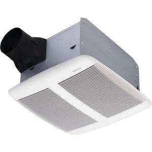 Broan-NuTone SPK110 Bluetooth Speaker Ventilation Fan, ENERGY STAR Certified, 110 CFM, 1.0 Sones, White, Standard