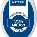 Mayfair Caswell Modern Slow Close Toilet Seat, Durable Plastic, Elongated, White