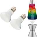 2-Pack 100W Lava Lamp Replacement Bulb, R20 Reflector, Medium E26 Base, 110V Lava Lamp Light Bulb, Compatible with XL or Grande & More
