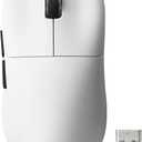 YUNZII M1 Wireless Gaming Mouse, Tri-Mode 2.4G/BT/Wired Gaming Mouse, PAW3311 Sensor 10000 DPI Rechargeable Wireless Mouse with 5 Programmable Buttons, Customizable via Software for Win & Mac (White)