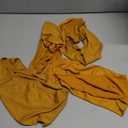 100 Pcs Spandex Chair Sashes Bows Bands Slider Sashes for Chair Covers Elastic Bands Ties Ribbon Decorations for Wedding Party Events Ceremony Birthday Banquet(Gold)