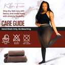 Fleece Lined Tights for BLACK WOMEN (Medium, Dark Brown)