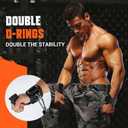 Weight Lifting Straps with D Rings, 2 In 1 Heavy Duty Gym Wrist Straps for Men, 8mm Neoprene Padded Non-Slip Lifting Wrist Straps for Weightlifting, Deadlifting, Cable Machine Workouts & Pull-Ups
