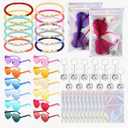 Geiserailie 48 Pcs Kpop Party Favors Popular Singer Party Favors Friendship Gifts Set, Beaded Bracelets Sunglasses Keychain for Y2k Kpop Fans