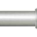 Kenney Nicholas Twist & Fit No Tools Tension Curtain Rod, 28 to 48 Inch Brushed Nickel Silver Extendable Rod, Easy Install