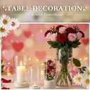 4pcs Glass Cylinder Vases for Centerpieces,Clear Flower Vases for Wedding Decorations and Indoor Home Decor, Hurricane Candle Holder for Table Shelf, Party