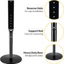 Heavy Duty Cast Iron Sign Post, 12" Round Base, 48" Movable Sign Stand